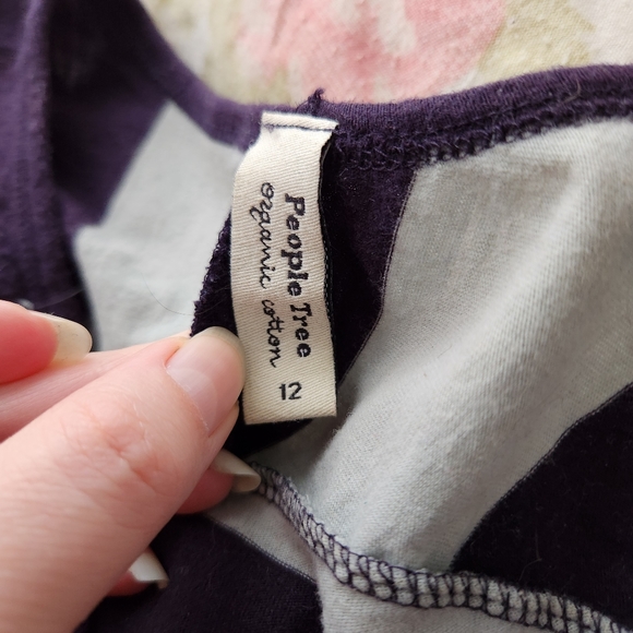 People Tree Blue Stripe Sweater Dress size M - Picture 2 of 4